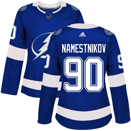 Adidas Lightning #90 Vladislav Namestnikov Blue Home Authentic Women's Stitched NHL Jersey